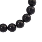 Shungit Armband, flexibel, 18 cm, ca. 170.00 ct