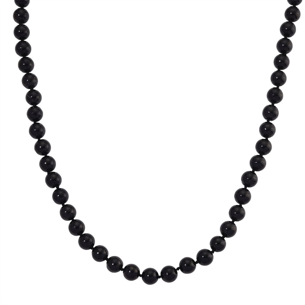 D'Joy Shungit Halskette ca. 50 cm 925 Silber vergoldet ca. 300.00 ct