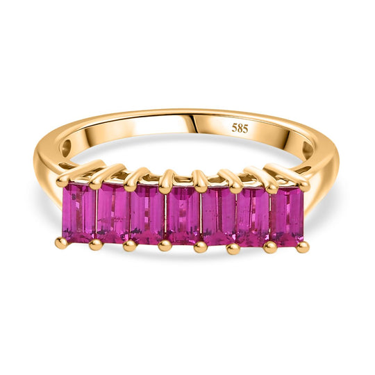 AAA Burmesischer Rubin Ring 585 Gelb Gold (Größe 19.00) ca. 1.06 ct