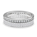 Lustro Stella Weißer Zirkonia Ring 925 Silber rhodiniert (Größe 17.00)
