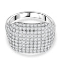 Lustro Stella Weißer Zirkonia Ring 925 Silber rhodiniert (Größe 17.00)