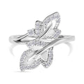 Lustro Stella Weißer Zirkonia Ring 925 Silber rhodiniert (Größe 17.00)