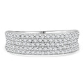 Lustro Stella Weißer Zirkonia Ring 925 Silber rhodiniert (Größe 17.00)