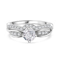 LUSTRO STELLA - Weißer Zirkonia Ring 925 Silber rhodiniert (Größe 19.00)