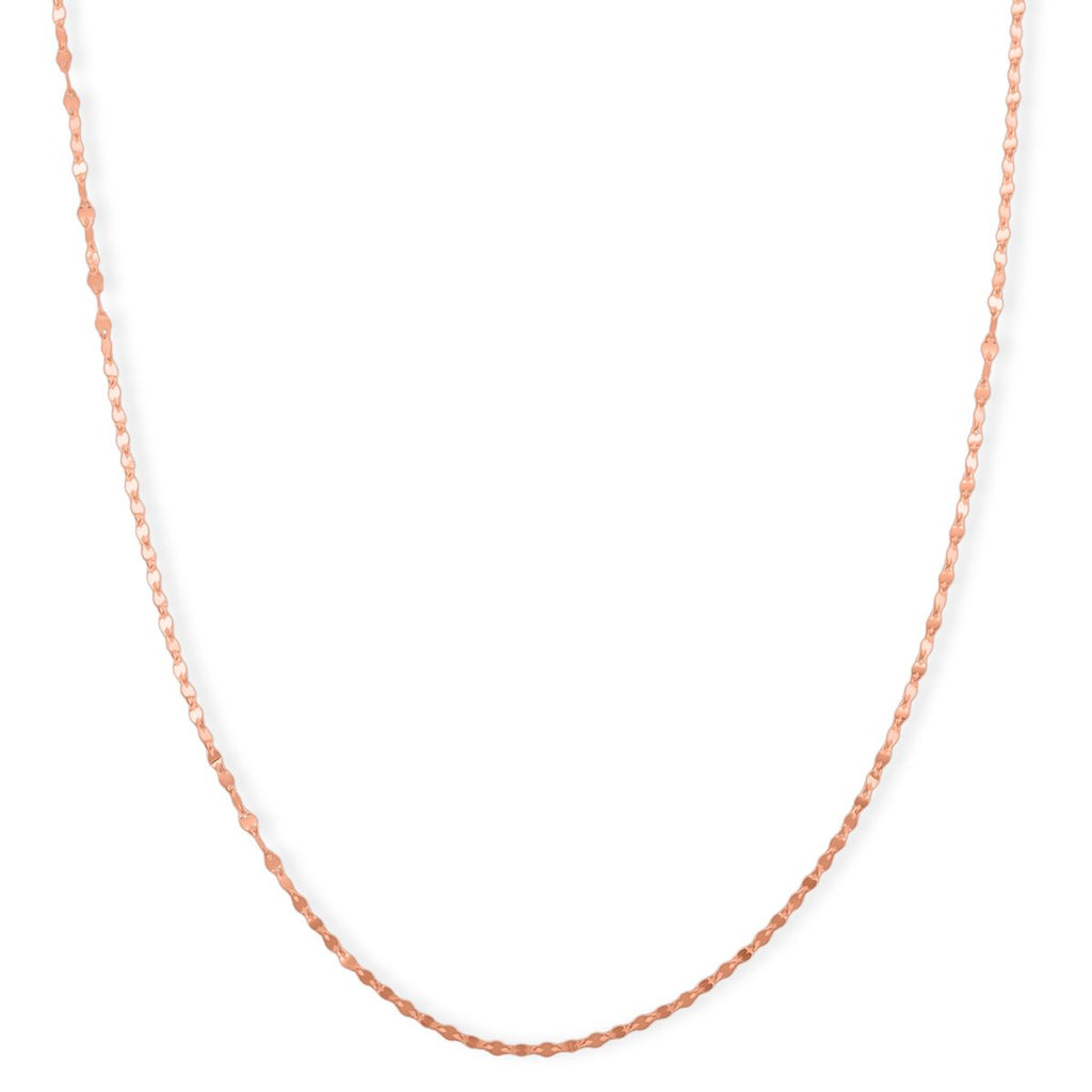 925 Silber rosévergoldet Kette ca. 45 cm