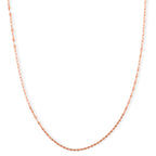 925 Silber rosévergoldet Kette ca. 45 cm