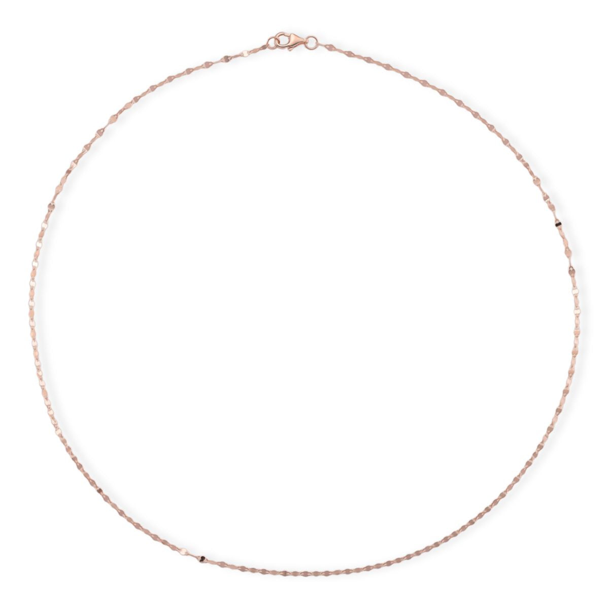 925 Silber rosévergoldet Kette ca. 45 cm