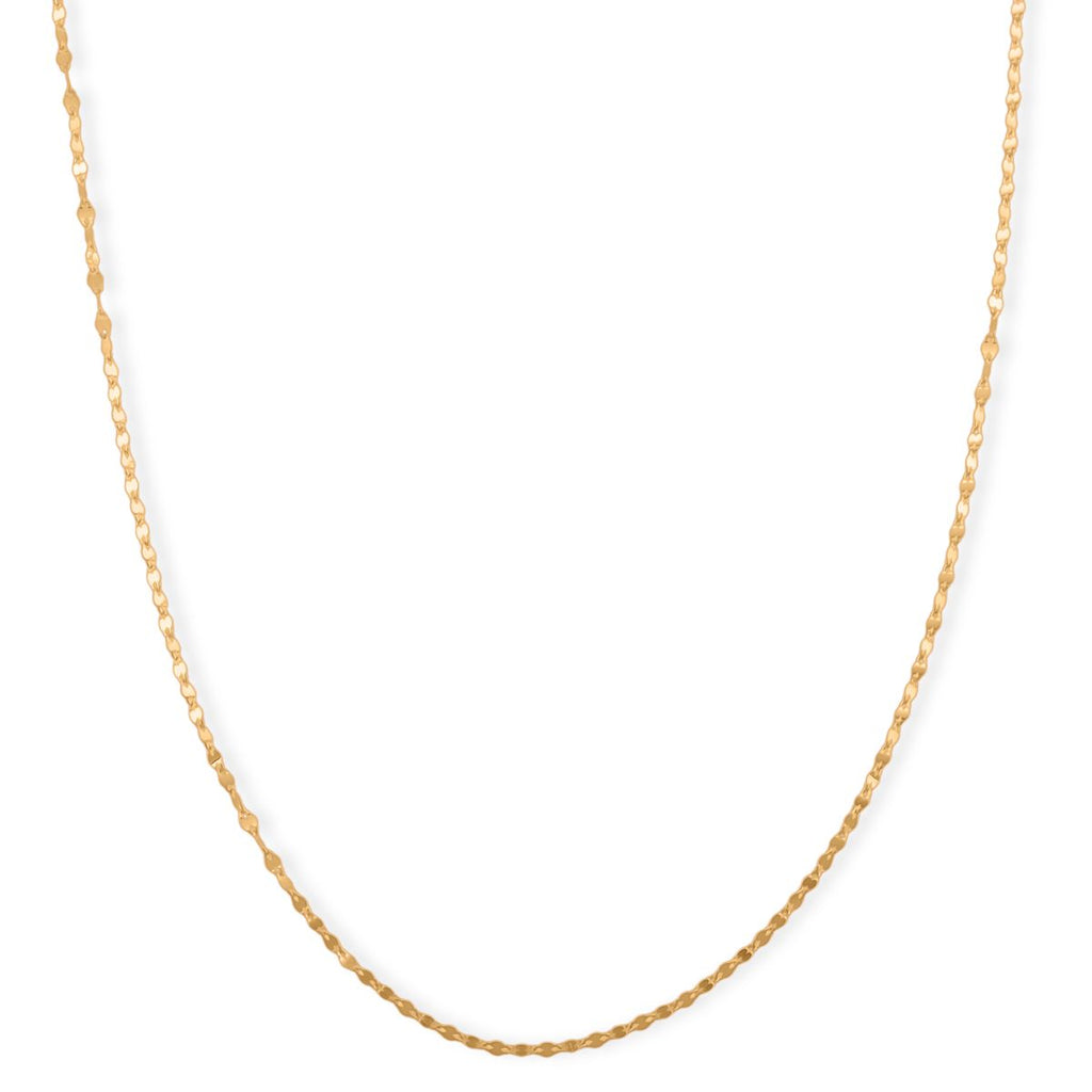 925 Silber vergoldet Kette ca. 45 cm