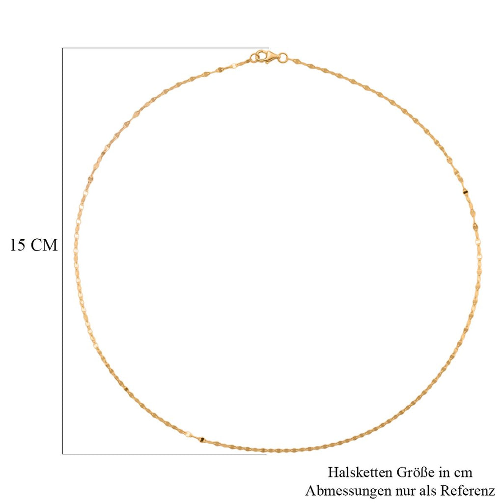 925 Silber vergoldet Kette ca. 45 cm