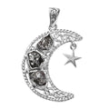 Muonionalusta Meteorit Anhänger 925 Silber rhodiniert ca. 12.03 ct