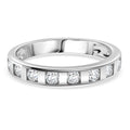 Lustro Stella Weißer Zirkonia Ring 925 Silber rhodiniert (Größe 17.00)