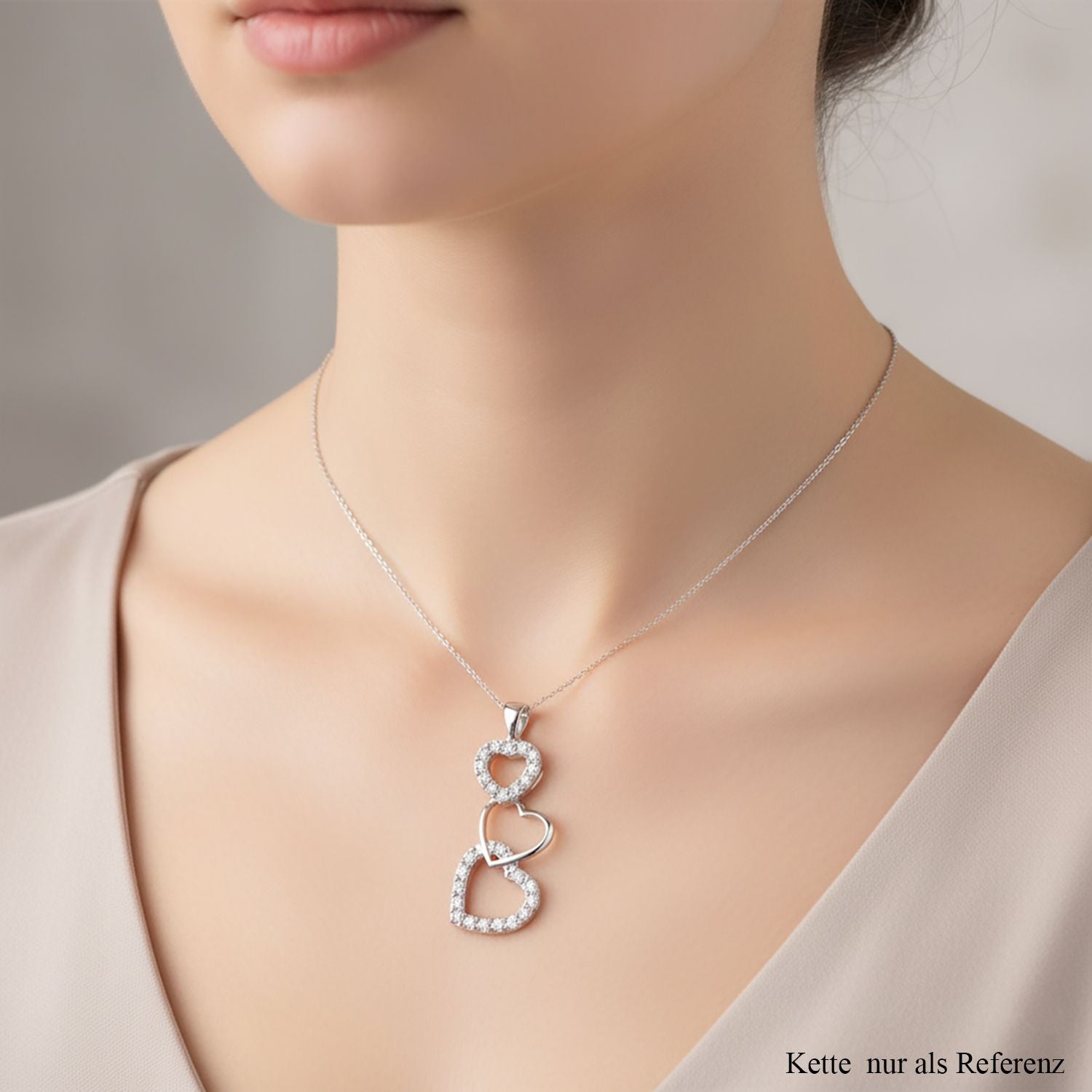 Lustro Stella Weißer Zirkonia Anhänger 925 Silber rhodiniert
