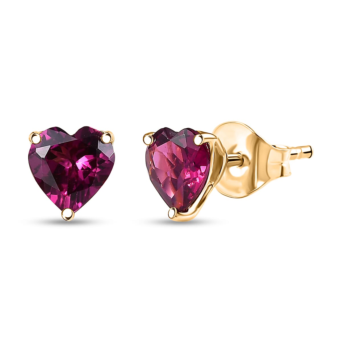 LUXORO AAA Radiant Ember Granat Ohrringe 417 Gold ca. 1,74 ct.