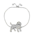 Coryana Armband Hundmotiv,925 Silber, verstellbar ca. 23 cm, ca. 3,90g
