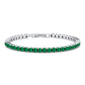 AAA grünes Zirkonia 19cm Armband