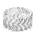 EVER TRUE Weißer Diamant Ring Nickelfreies Messing (Größe 17.00)