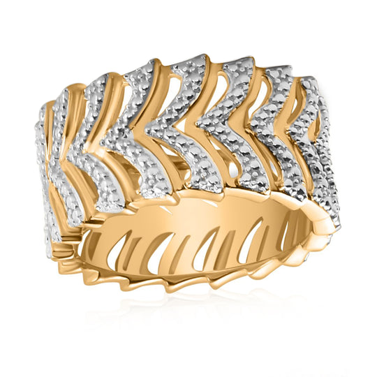 EVER TRUE Weißer Diamant Ring Nickelfreies Messing (Größe 20.00)