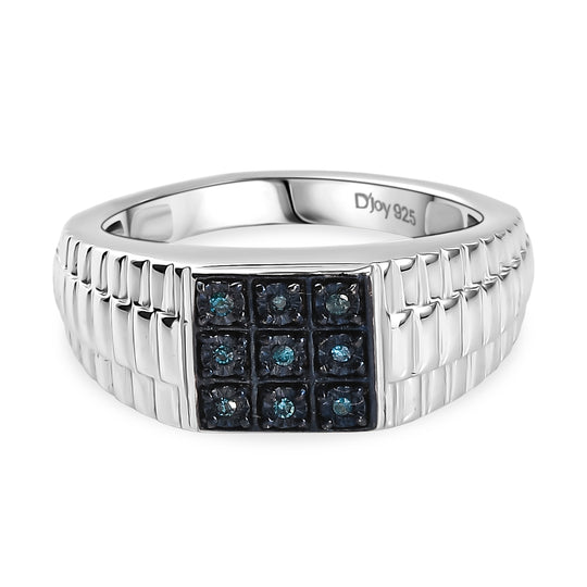 D'Joy Natürlicher Champagner Diamant Ring 925 Silber rosévergoldet (Größe 19.00)
