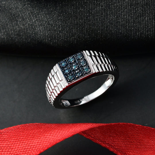 D'Joy Natürlicher Champagner Diamant Ring 925 Silber rosévergoldet (Größe 19.00)