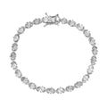 EverTrue 19cm Armband mit Diamantakzenten in Silberton