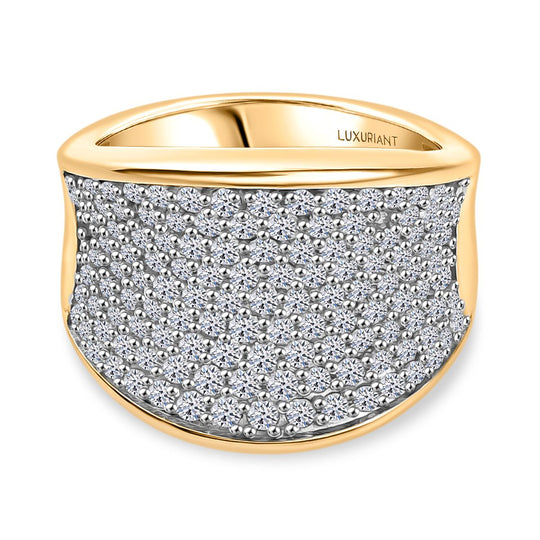 LUXURIANT DIAMANT - Lab Grown Diamant SI-GH SGL zertifiziert  Ring 925 Silber rhodiniert (Größe 17.00) ca. 1,50 ct