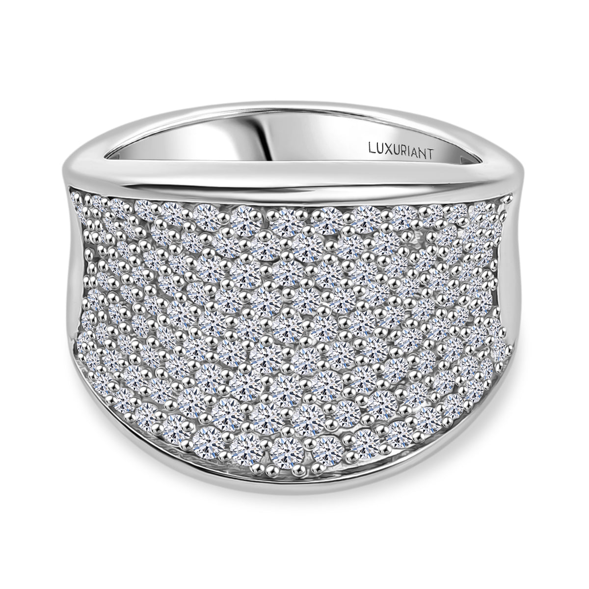LUXURIANT DIAMOND - Lab Grown Diamant SI-GH SGL zertifiziert Ring 925 Silber 750 Gelbgold Vermeil (Größe 20.00) ca. 1.51 ct