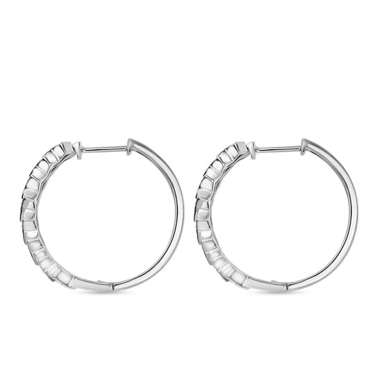 LUXURIANT DIAMOND - Lab Grown Diamant SI-GH SGL zertifiziert Ohrringe 925 Silber rhodiniert ca. 1,00 ct.