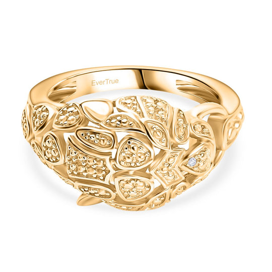 EVER TRUE Weißer Zirkon Ring Nickelfreies Messing, Silberfarben (Größe 18.00)