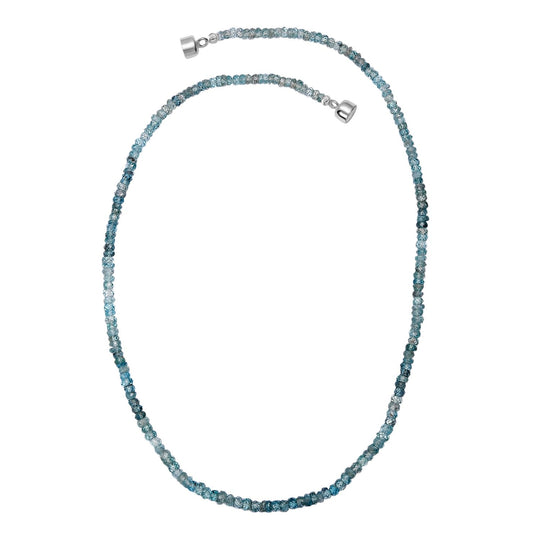 D'Joy - AA Blauer Zirkon Collier ca. 45 cm 925 Silber rhodiniert ca. 100.00 ct