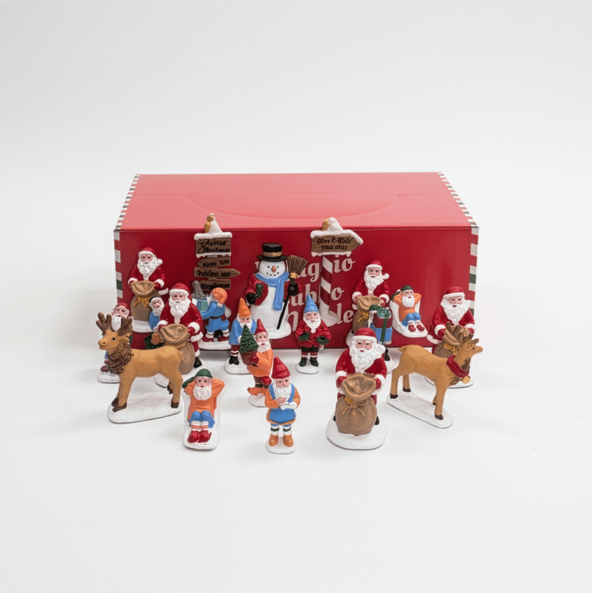 Weihnachts-Überraschungsbox - 20 festliche Deko-Miniaturen zum Sammeln und Entdecken
