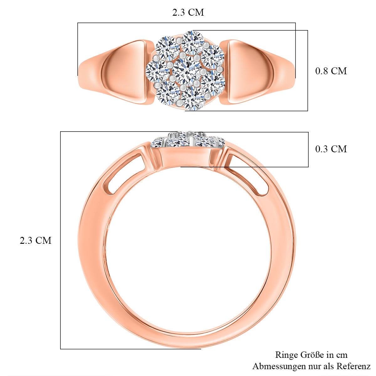 750 Roségold Vermei