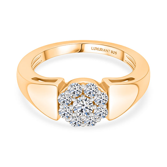 LUXURIANT SI-GH Labor Diamant Ring, 925 Silber rhodiniert - 0,50 ct.
