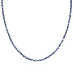 D'Joy Premium Tansanit Halskette ca. 45 cm 925 Silber rhodiniert ca. 18.92 ct