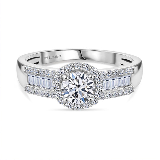 LUXURIANT DIAMOND - Lab Grown Diamant VS-EF IGI zertifiziert Ring 925 Silber rhodiniert (Größe 18.00) ca. 1.00 ct