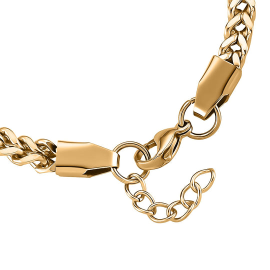DESIGNER INSPIRIERT 3D Spiga Armband, ca. 20 cm, 316L Edelstahl -goldfarben