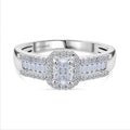 LUXURIANT DIAMOND - Lab Grown Diamant VS-EF  IGI zertifiziert Ring 925 Silber rhodiniert (Größe 17.00) ca. 1,00 ct