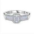 LUXURIANT DIAMOND - Lab Grown Diamant VS-EF  IGI zertifiziert Ring 925 Silber rhodiniert (Größe 19.00) ca. 1.00 ct
