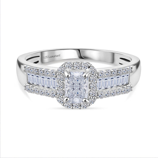 LUXURIANT DIAMOND - Lab Grown Diamant VS-EF  IGI zertifiziert Ring 925 Silber rhodiniert (Größe 19.00) ca. 1.00 ct