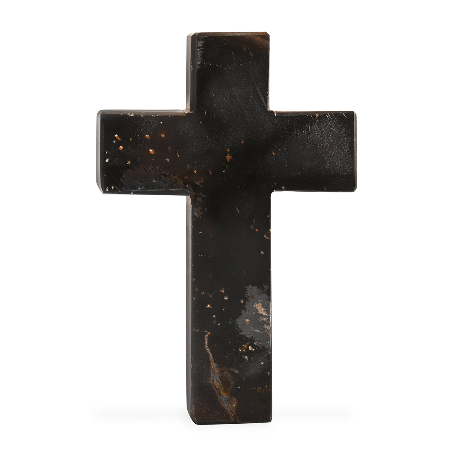 LIVMORE Tigerauge Edelstein Kreuz mit Armband und Kreuz Anhänger, 7,62 cm