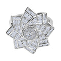 LUXURIANT DIAMOND - Lab Grown Diamant SI-GH SGL zertifiziert Ring 925 Silber rhodiniert (Größe 19.00) ca. 1.00 ct