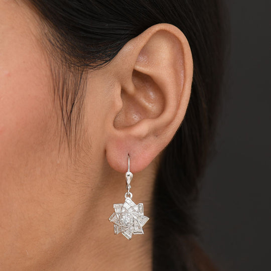 LUXURIANT DIAMANT - Lab Grown Diamant SI-GH Ohrringe 925 Silber rhodiniert ca. 0.99 ct