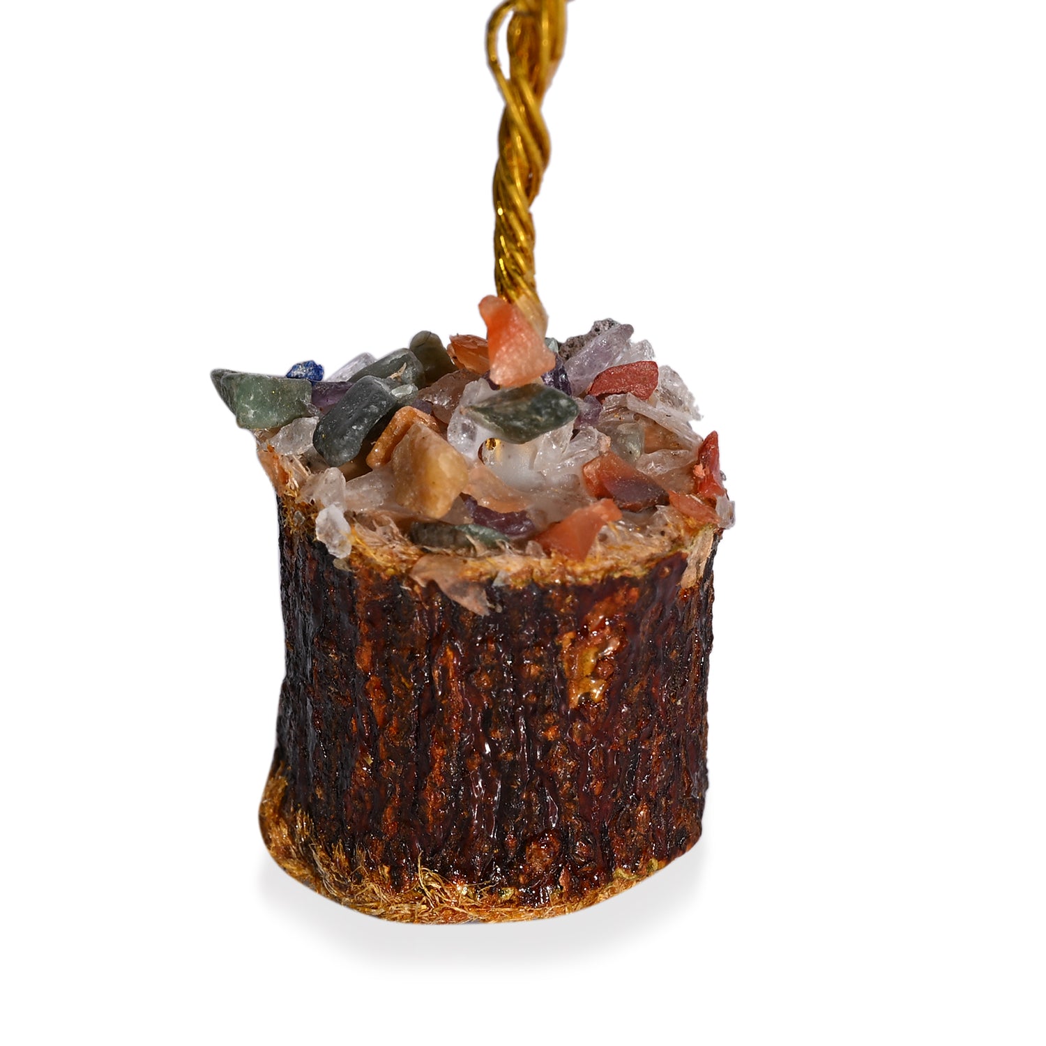 LIVMORE 8er Set Edelstein Bonsai Bäume, 5,08 cm, Mehrfarbig