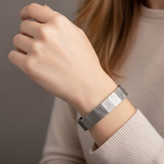 Meteorit Armband 18.5 cm ca. 280,00 ct.