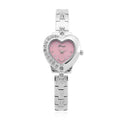 GENOA TIME V2 Herz-Armbanduhr, PC21S Japan Uhrwerk, 3ATM, 2,84x2,79cm, Silber
