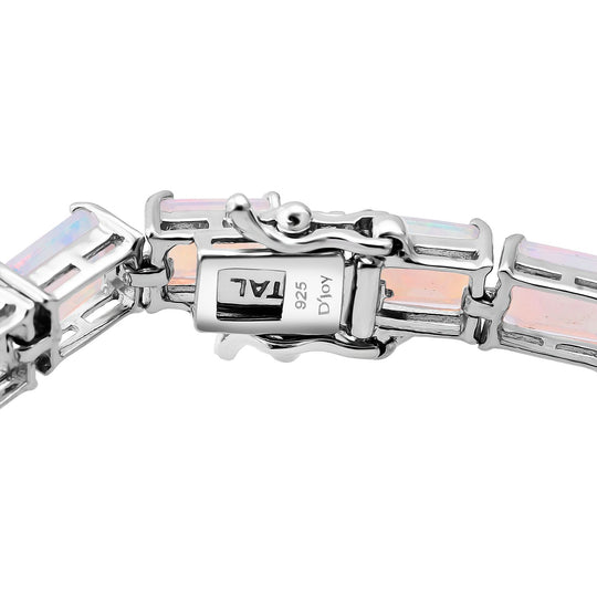 D'Joy AA Natürlicher, äthiopischer Welo Opal Armband ca. 19 cm 925 Silber rhodiniert ca. 14.55 ct