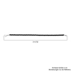 Schwarzer Spinell Armband ca. 19 cm 925 Silber ca. 20.00 ct