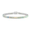 D'Joy AA äthiopisches Welo Opal 19cm Armband, 925 Silber rhodiniert - 6 ct.