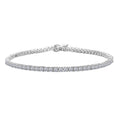 LUXURIANT SGL zertifiziertes SI-GH Labor Diamant 20cm Armband, 925 Silber rhodiniert - 4 ct.