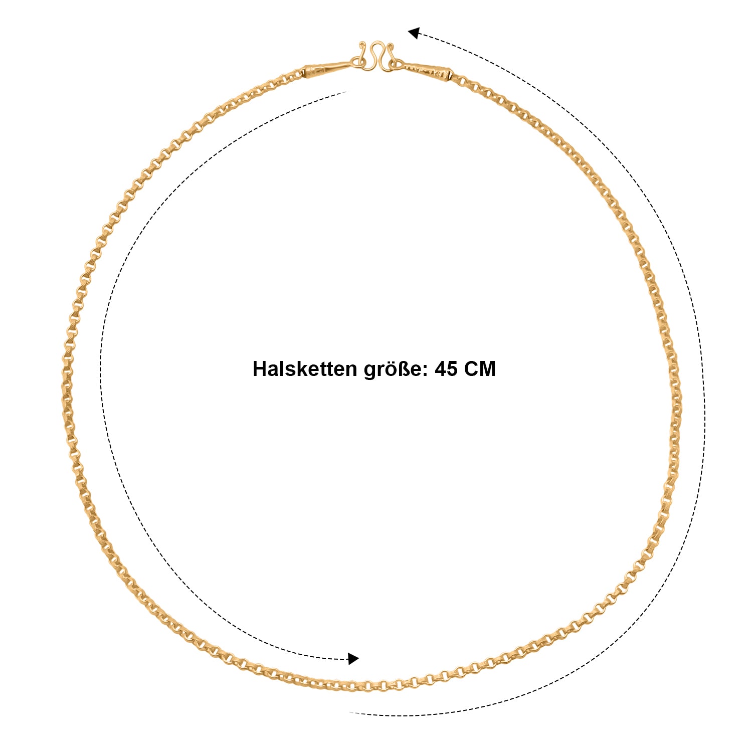965 Gold Erbskette ca. 45 cm ca. 3,80g