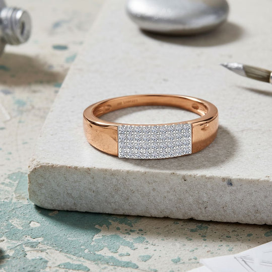LUXURIANT DIAMOND - Lab Grown Diamant VS-EF Ring 925 Silber rhodiniert (Größe 21.00) ca. 0.20 ct